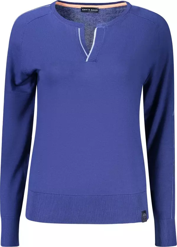Blue Viscose Women's Shirt