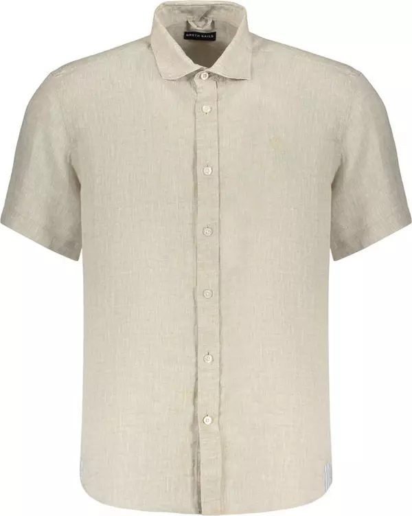 Beige Linen Men's Shirt