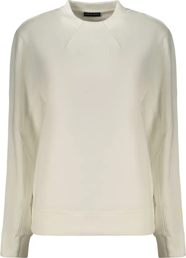 White Cotton Women's Sweatshirt