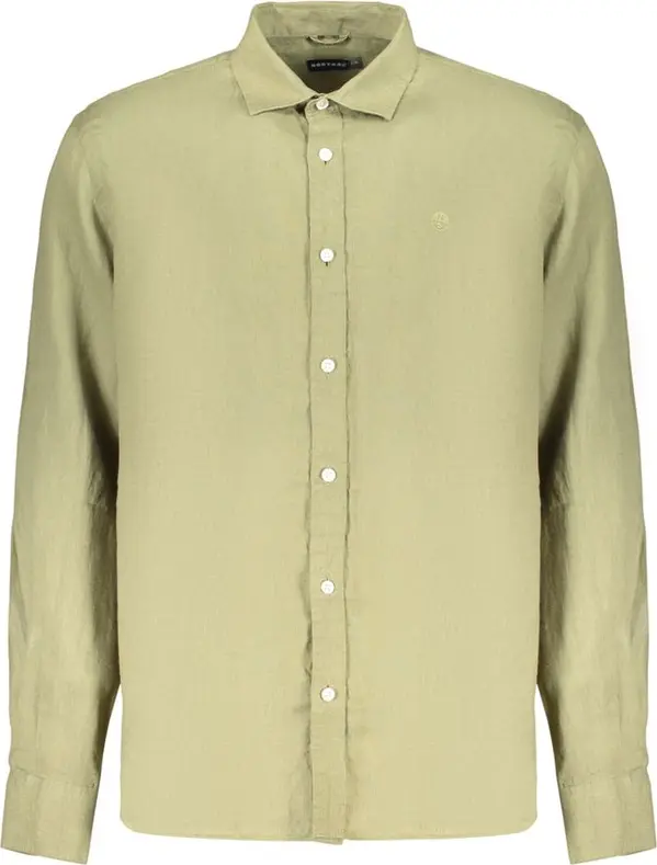 Green Linen Men's Shirt