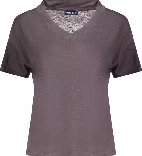Gray Viscose Women T-Shirt
