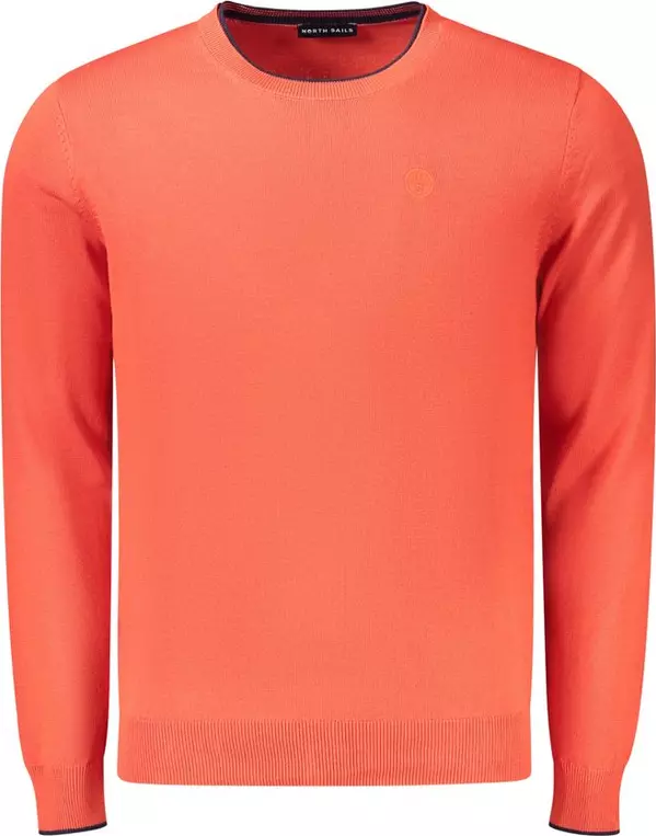 Red Cotton Men Sweater