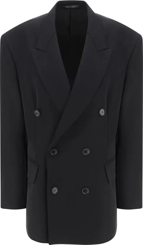 Black Wool Oves Aries Blazer
