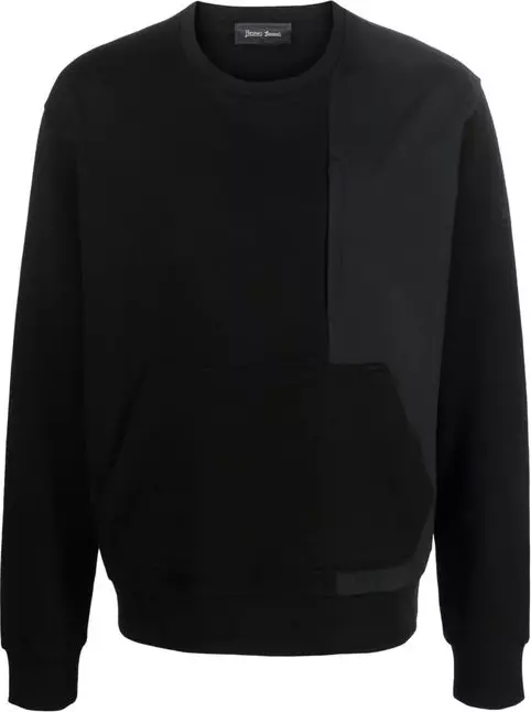 Black Cotton Sweatshirt