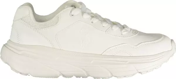 White Polyurethane Women's Sneaker