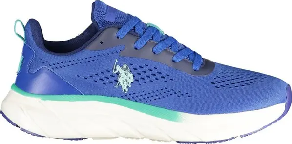 Blue Polyurethane Men's Sneaker
