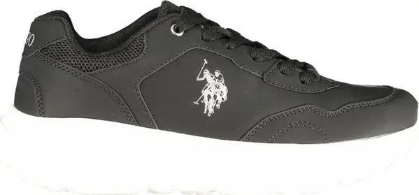 Black Polyurethane Women's Sneaker