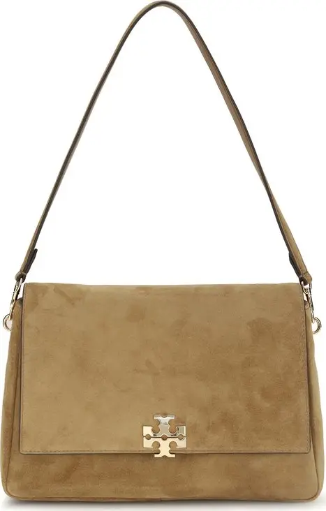 Beige Calf Leather Bos Taurus Shoulder Bag