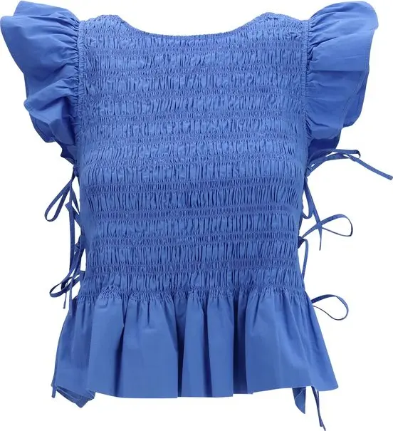 Blue Cotton Blouse