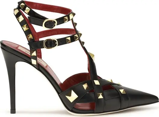 Black Goatskin High Heel Pumps