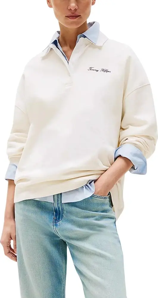 Beige Polyamide Sweatshirt