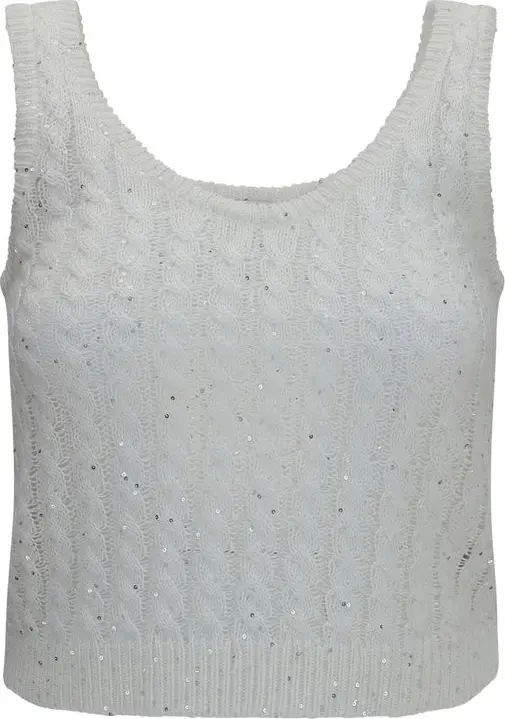White Linen Tank Tops