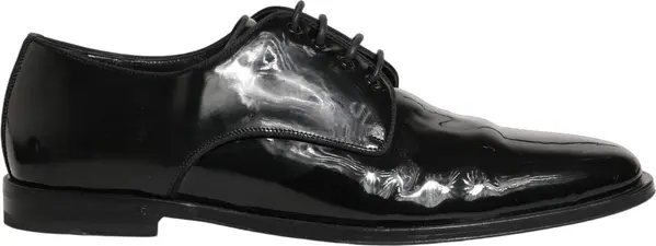 Black Leather Men Derby Dress Formal Shoes