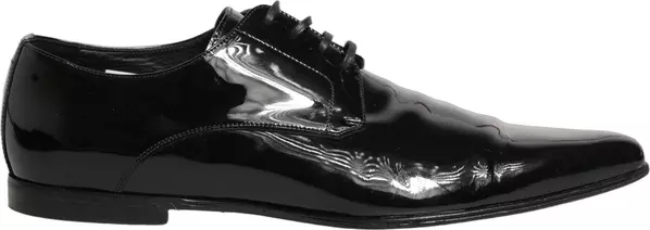 Black Leather Derby Dress Men Formal Shoes