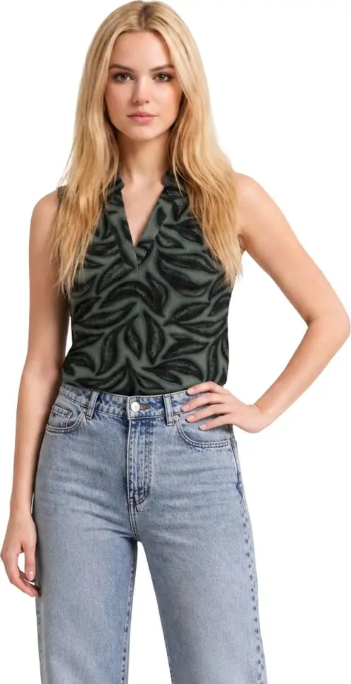 Bicolor Viscose Tank Tops