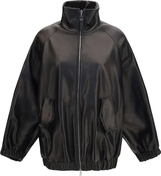 Black Lamb Ovis Aries Aries Leather Jacket