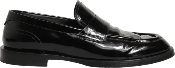 Black Leather Formal Men Dress Loafers Shoes
