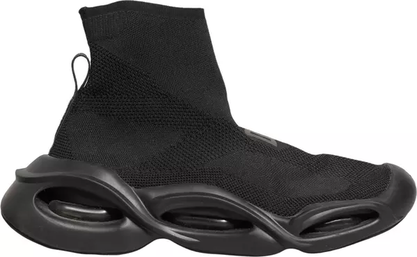 Black Slip On Wave Socks Men Sneakers Shoes