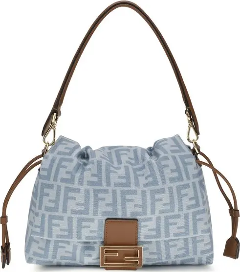Blue Cotton Shoulder Bag