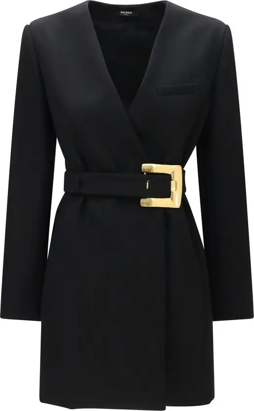Black Wool Oves Aries Blazer