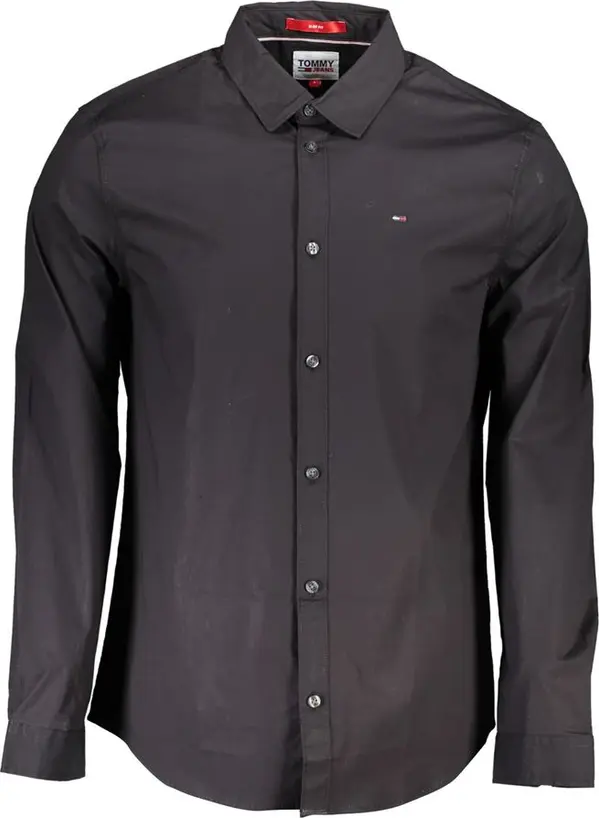 Black Cotton Men's Shirt
