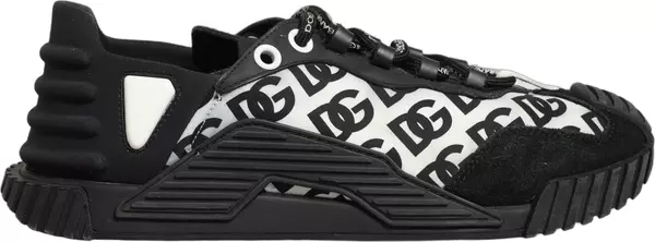 Black Logo Lace Up Low Top NS1 Men Sneakers Shoes