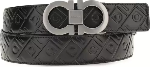 Black Calf Leather Bos Taurus Regular Belt