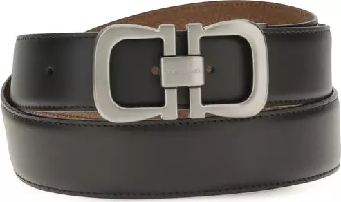 Black Calf Leather Bos Taurus Regular Belt
