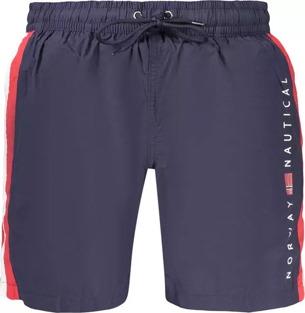 Blue Polyamide Men's Swimwear