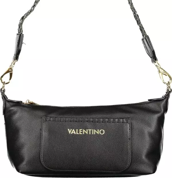 Nero Polyurethane Women's Bag with Adjustable Shoulder Strap