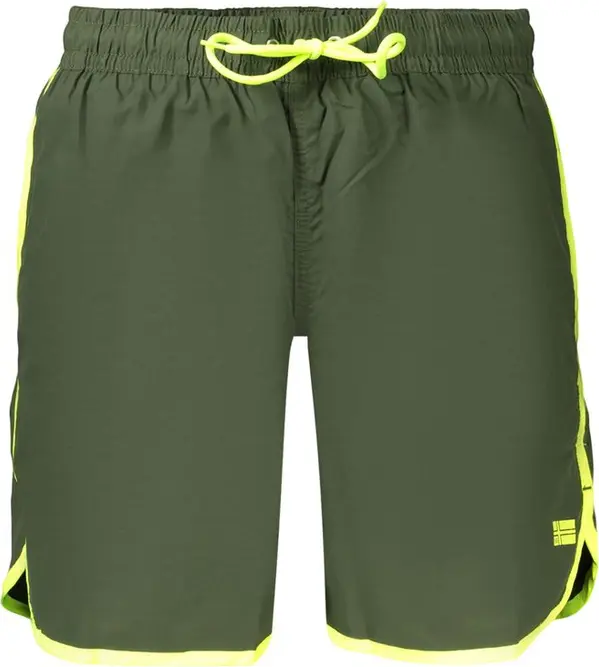 Green Polyamide Men's Shorts