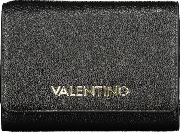 Black Polyurethane Womens Wallet