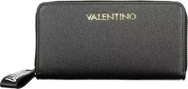 Black Polyurethane Women's Wallet