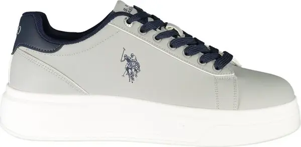 Gray Polyester Men's Sneaker