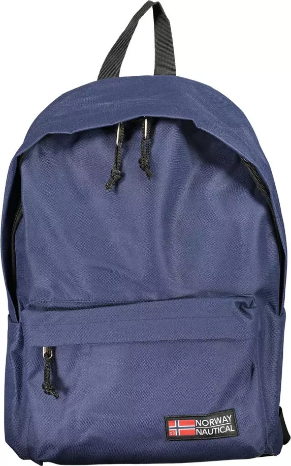 Blue Polyester Men's Backpack