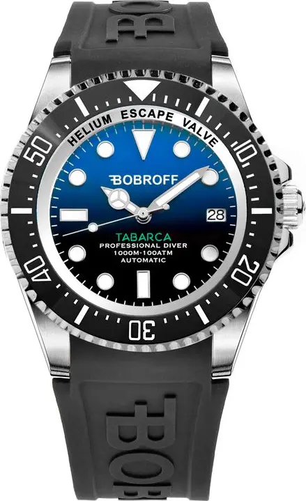 Black Rubber Sport Watch