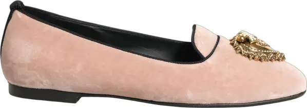 Pink Velvet Devotion Loafers Flats Shoes