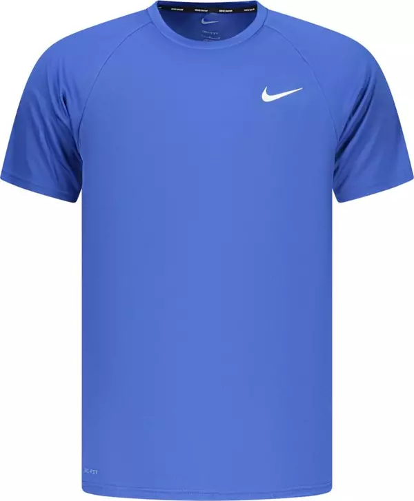 Blue Polyester Men's T-Shirt