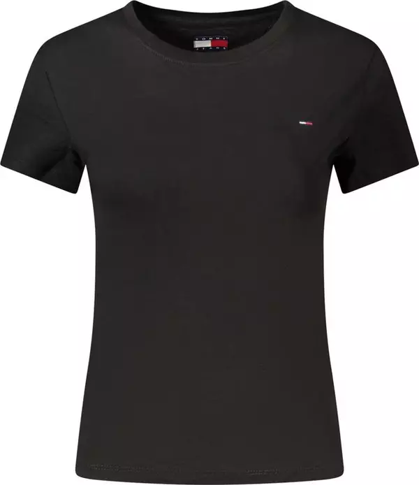 Black Cotton Women's T-Shirt