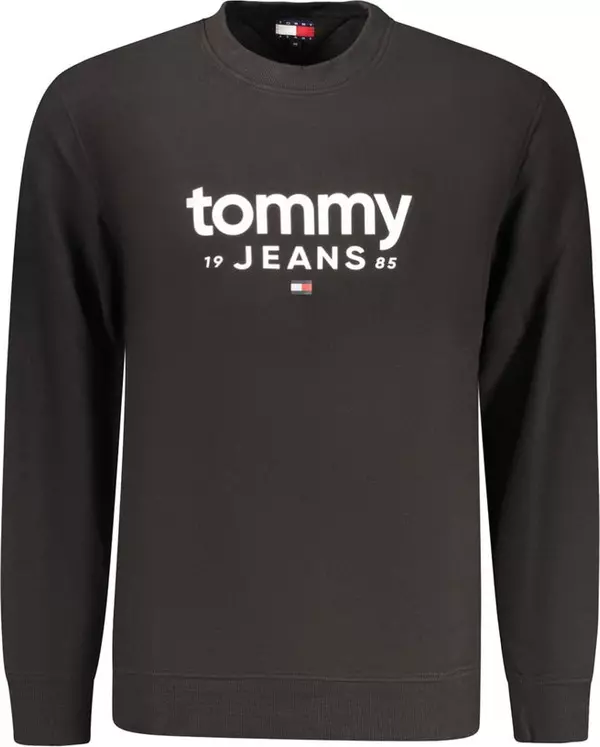 Black Cotton Men's Sweatshirt