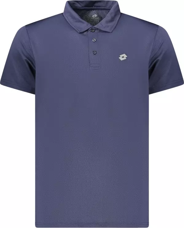 Blue Polyester Men's Polo Shirt