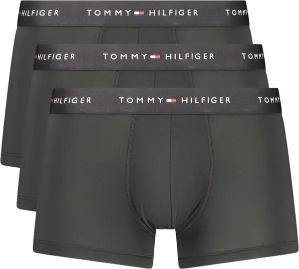 Black Polyester Men's Boxer