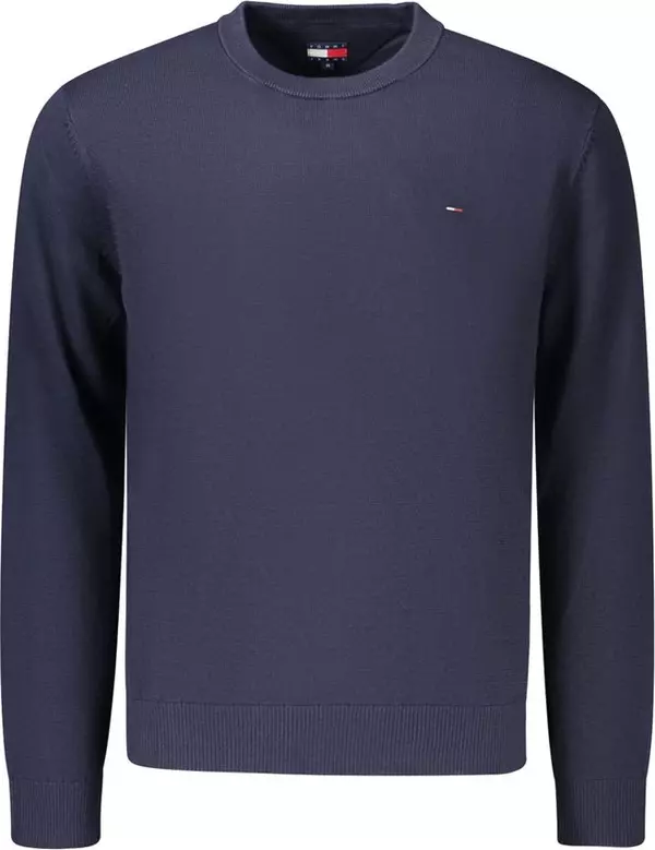 Blue Cotton Mens Knitwear