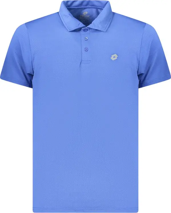 Blue Polyester Men's Polo Shirt