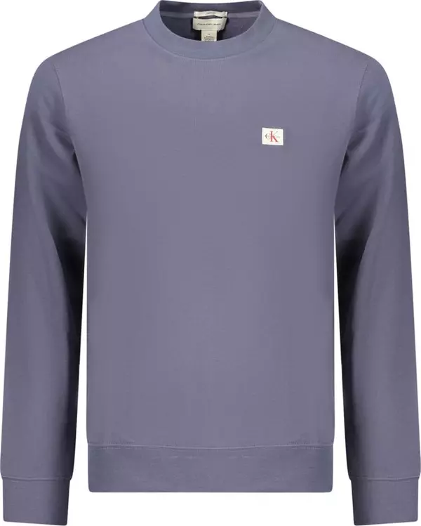 Blue Cotton Men's Sweatshirt