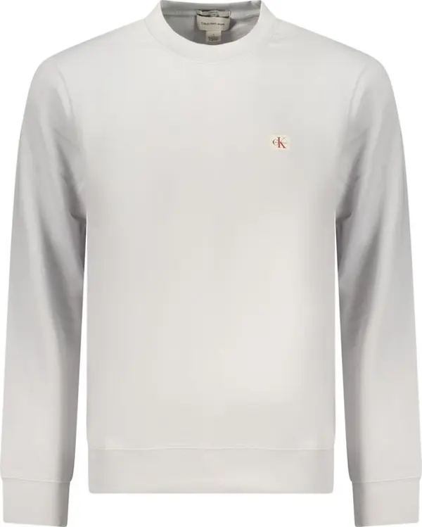 Gray Cotton Men Sweatshirt