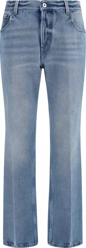 Blue Cotton Relaxed Fit Jeans