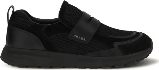 Black Calf Leather Bos Taurus Athletic Sneakers