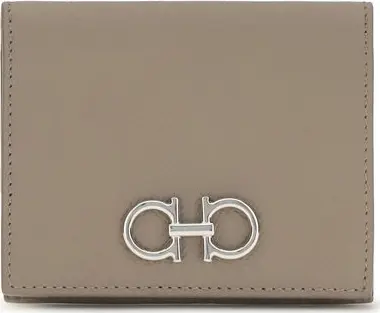 Beige Calf Leather Bos Taurus Wallet