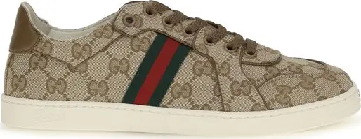 Beige Polyester Athletic Sneakers